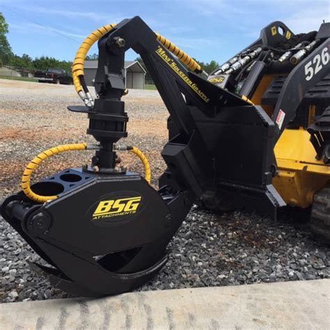 mini skid steer log grapple attachment|rotating grapple for skid steer.